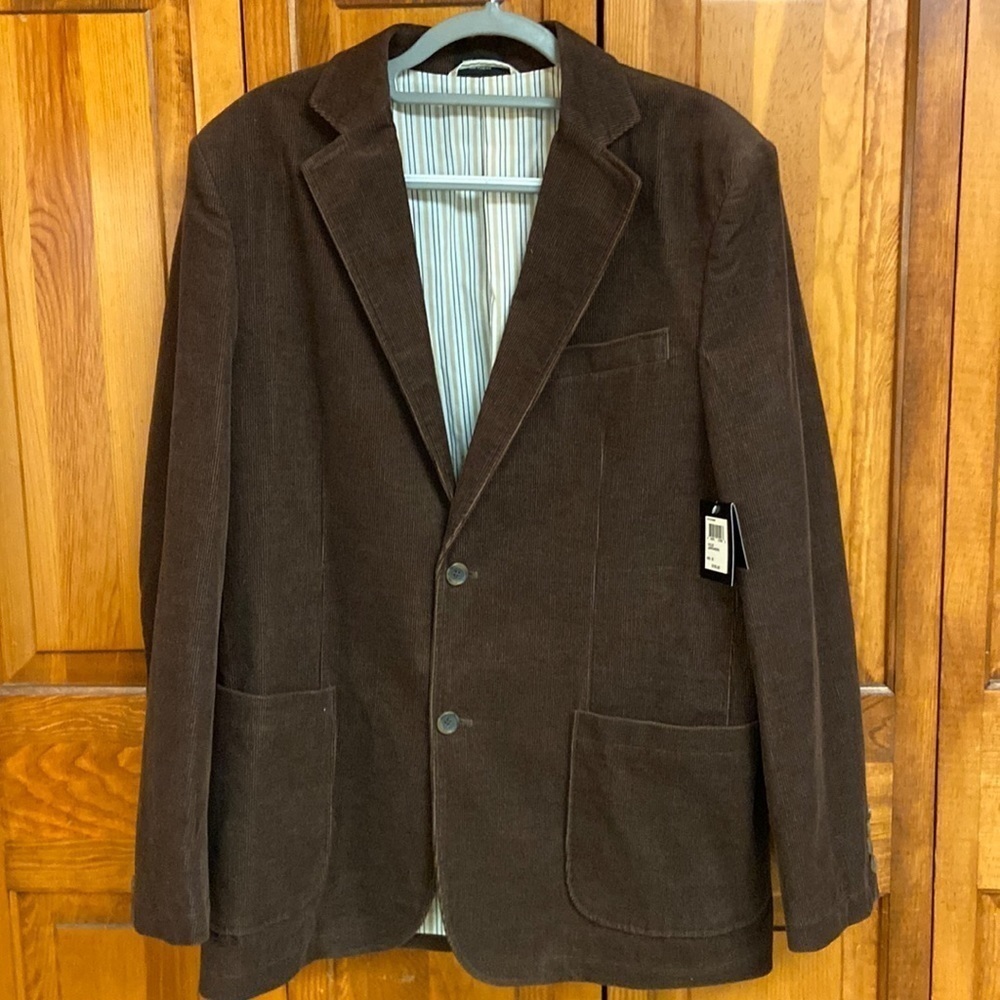 Consensus Sportswear Brown Corduroy Sport Coat/JacketBlazer Size M NWT